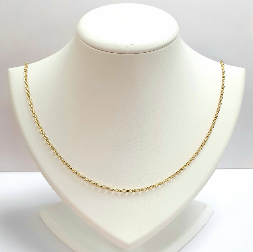 9ct Yellow Gold Hallmarked Chain - Product Code - VX958