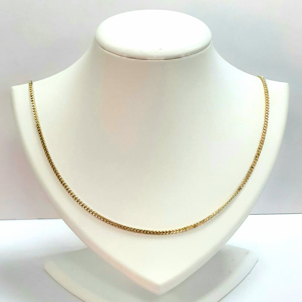 9ct Yellow Gold Hallmarked Chain - Product Code - U704