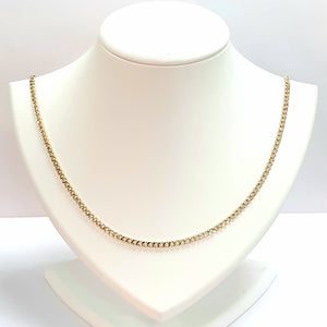 9ct Yellow Gold Hallmarked Chain - Product Code - VX933