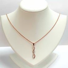 Load image into Gallery viewer, Rose Gold On Silver Hallmarked Pendant - Product Code - VX150 &amp; I558
