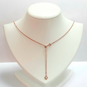 Rose Gold On Silver Hallmarked Chain - Product Code - VX150