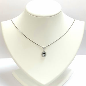 Silver Aquamarine Pendent - Product Code - A570
