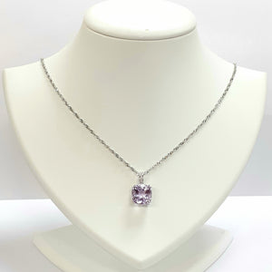 9ct White Gold Amethyst Pendant - Product Code - AA33 & VX484