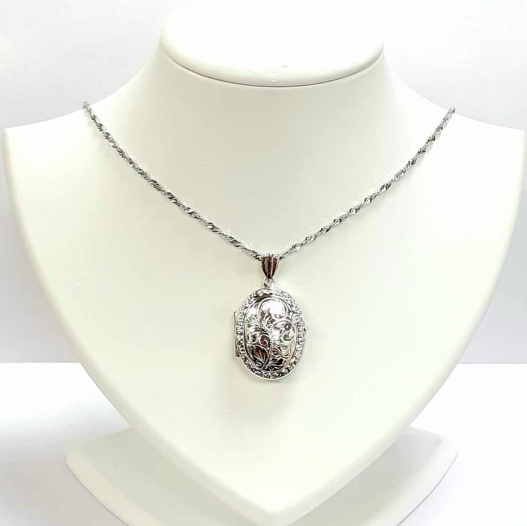 Silver Locket Hallmarked 925 - Product Code - J476 & J618