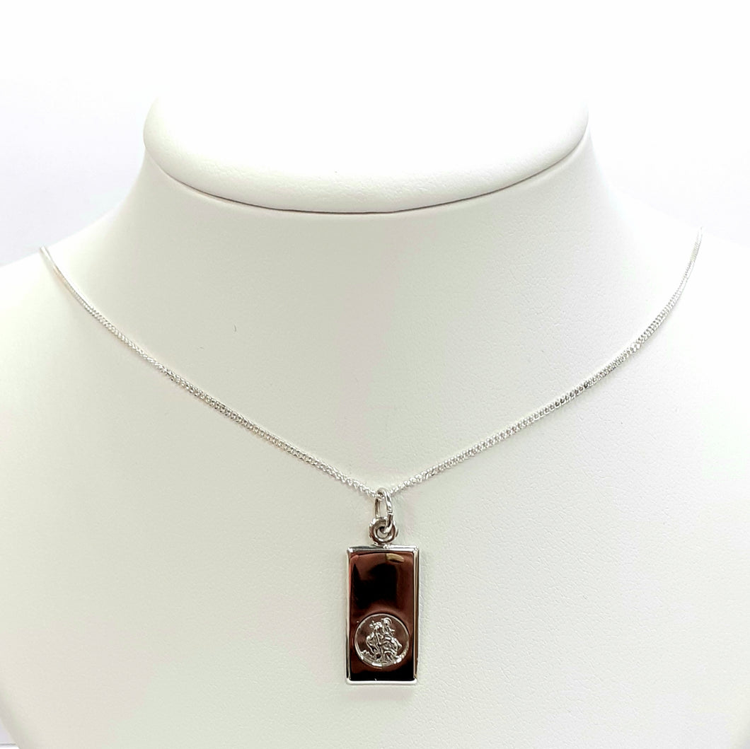 Silver Saint Christopher Chain Hallmarked 925 - Product Code - L449 & L496