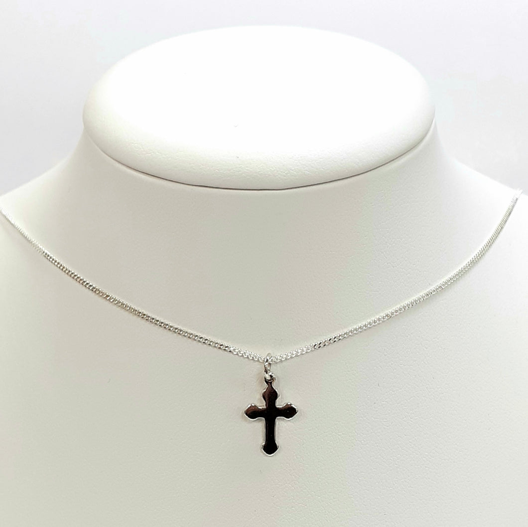 Silver Cross Chain Hallmarked 925 - Product Code - L422 & L496