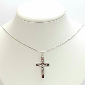 Silver Cross Chain Hallmarked 925 - Product Code - J515 & L496