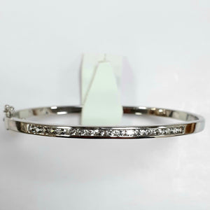 Silver Ladies Bangle - Product Code - F38