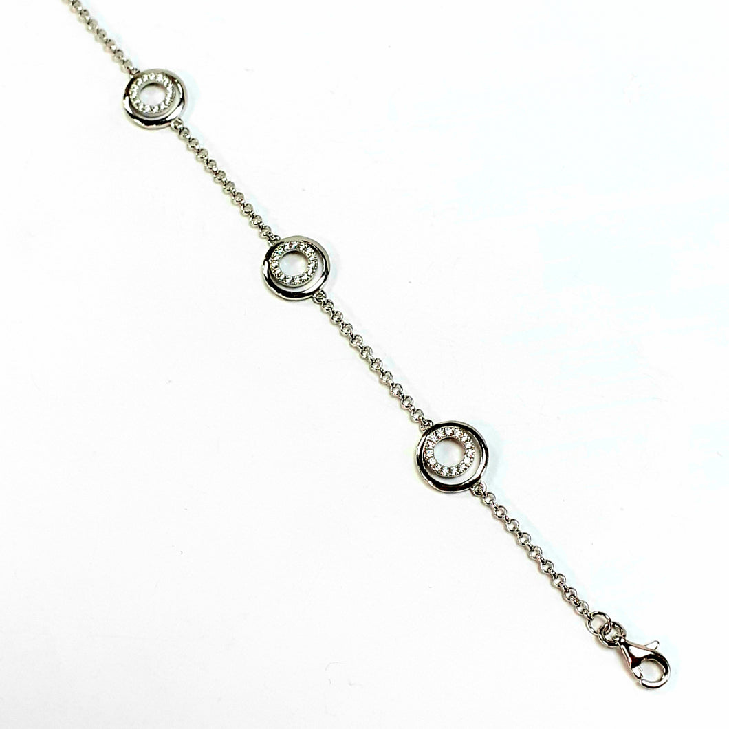 Silver Hallmarked 925 Ladies Bracelet - Product Code - A679