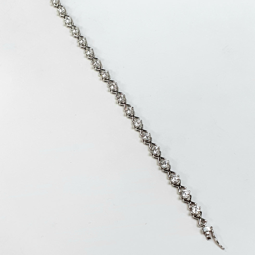 Silver Hallmarked 925 Ladies Bracelet - Product Code - I489