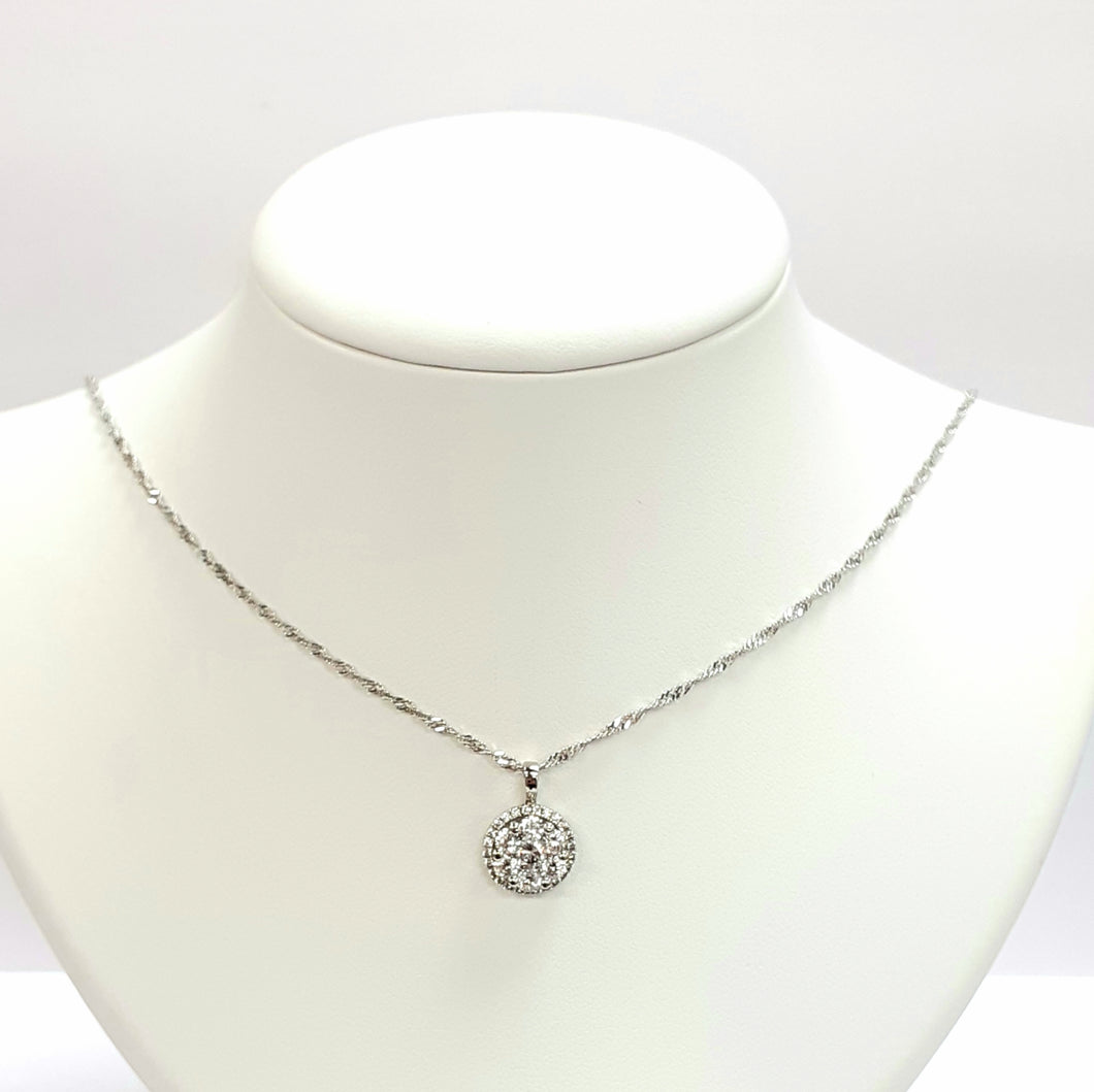 Silver Hallmarked 925 Pendant & Chain- Product Code - J475 & I446