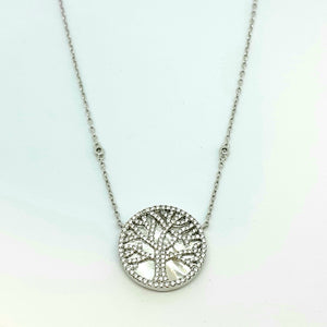 Silver Hallmarked 925 'Tree of Life' Pendant with Adjustable Chain - Product Code - I665