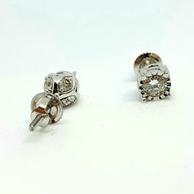 Load image into Gallery viewer, 9ct White Gold Single Stone Diamond Earring - Product Code - G510
