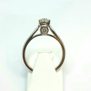 9ct White Gold Diamond Solitaire Ring - Product Code - G606