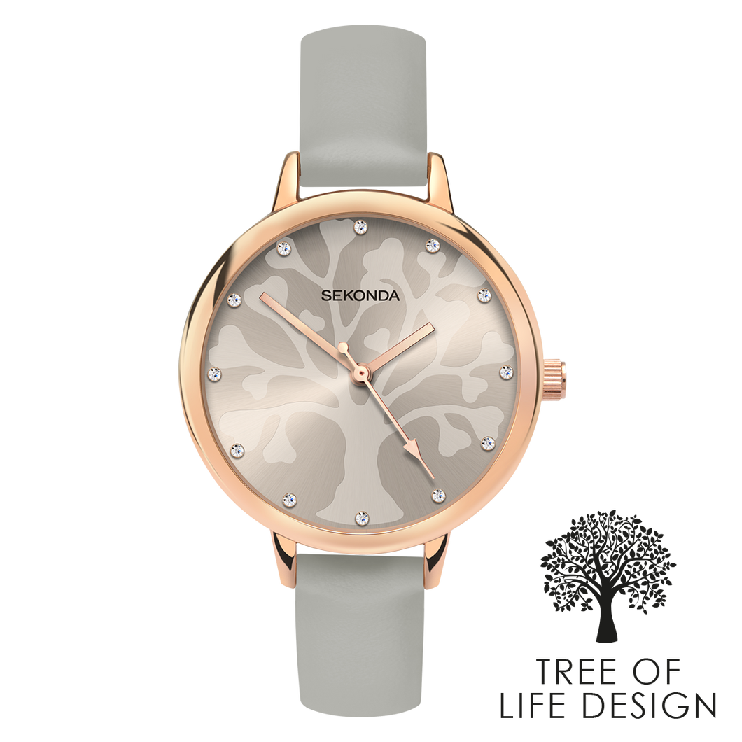 Sekonda Editions Tree of Life Design Grey Watch - Product Code - 2649