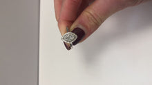 Load and play video in Gallery viewer, Diamond White Gold Designer Oval Ring - Product Code - R84
