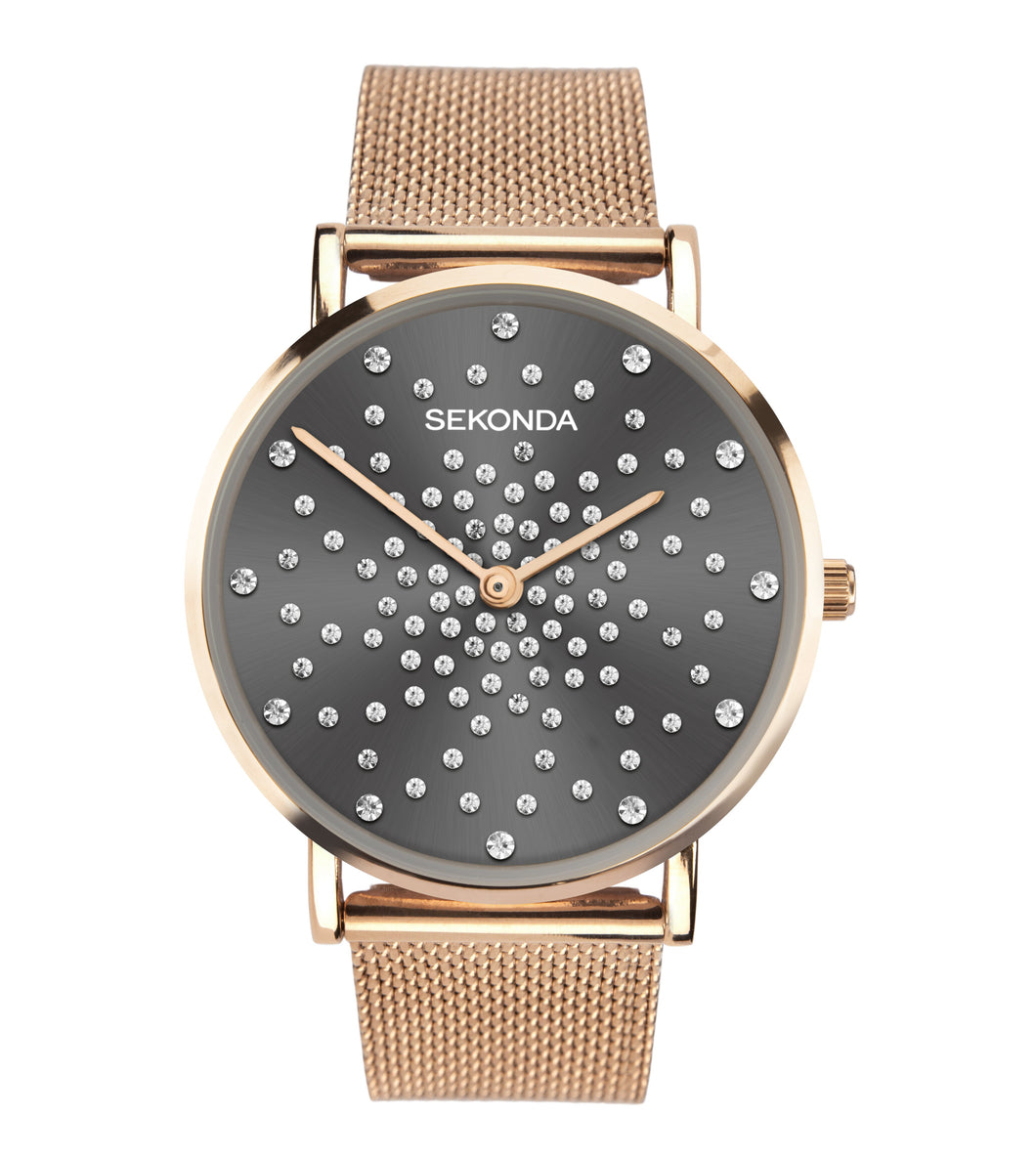 Sekonda Editions Women’s Grey Stone Set Bracelet Watch - Product Code - 40029