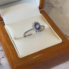 Load and play video in Gallery viewer, Tanzanite &amp; Diamond Ring - E602
