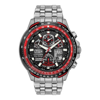 GENTS ECO-DRIVE RED ARROWS TITANIUM -Product Code - JY8110-51E