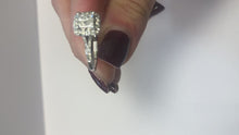 Load and play video in Gallery viewer, Diamond White Gold Princess Round Cut Ring - Product Code - B422
