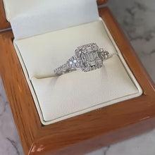 Load and play video in Gallery viewer, Baguette &amp; Round Diamond Designer Ring - B450
