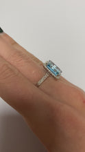 Load and play video in Gallery viewer, Blue Topaz &amp; Diamond Ring - Product Code - R112
