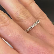 Load and play video in Gallery viewer, 18ct White Gold Diamond Band - B461
