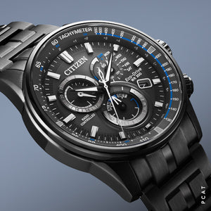 Citizen Men's Eco-Drive PERPETUAL CHRONOGRAPH A‑T Bracelet Watch - Product Code - CB5887-55H