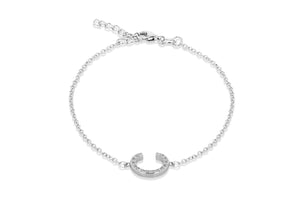 Sterling Silver, Rhodium Plated, Initial 'C' Bracelet - Product Code - 8.29.2992