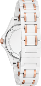 Bulova Diamond Women's Quartz Marine Star Ceramic Bracelet Watch - Product Code - 98R241