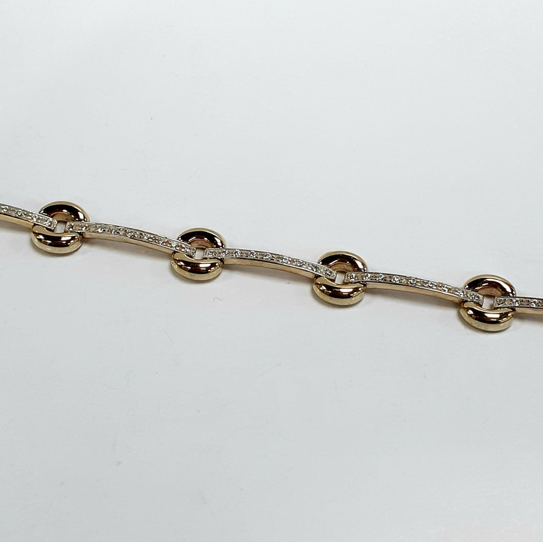 9ct Cubic Zirconia Ladies Bracelet - Product Code - C804