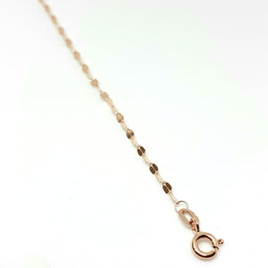 9ct Rose Gold Hallmarked 18" Chain - Product Code -VX551