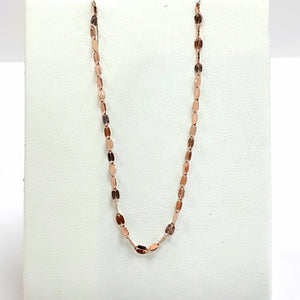 9ct Rose Gold Hallmarked Chain - Product Code - VX854