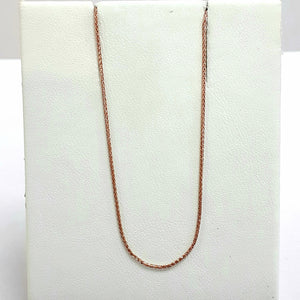 9ct Rose Gold Hallmarked Chain - Product Code - VX856