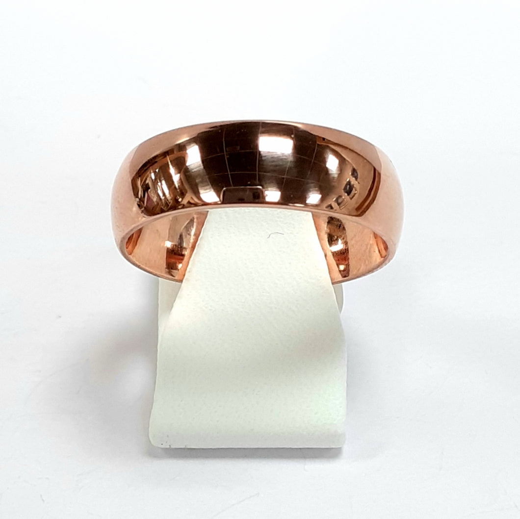 9ct Rose Gold Hallmarked Wedding Ring - Product Code - T396