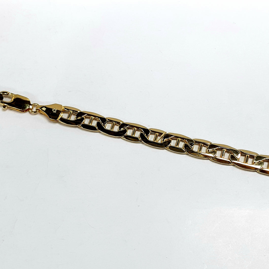 9ct Yellow Gold Gentleman's Bracelet - Product Code - VX985