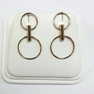 9ct Yellow Gold Hallmark Drop Earrings - Product Code - C735