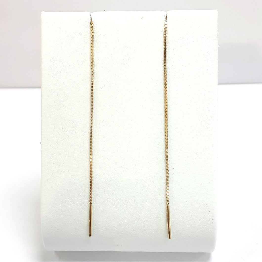 9ct Yellow Gold Hallmark Drop Earrings - Product Code - VX763