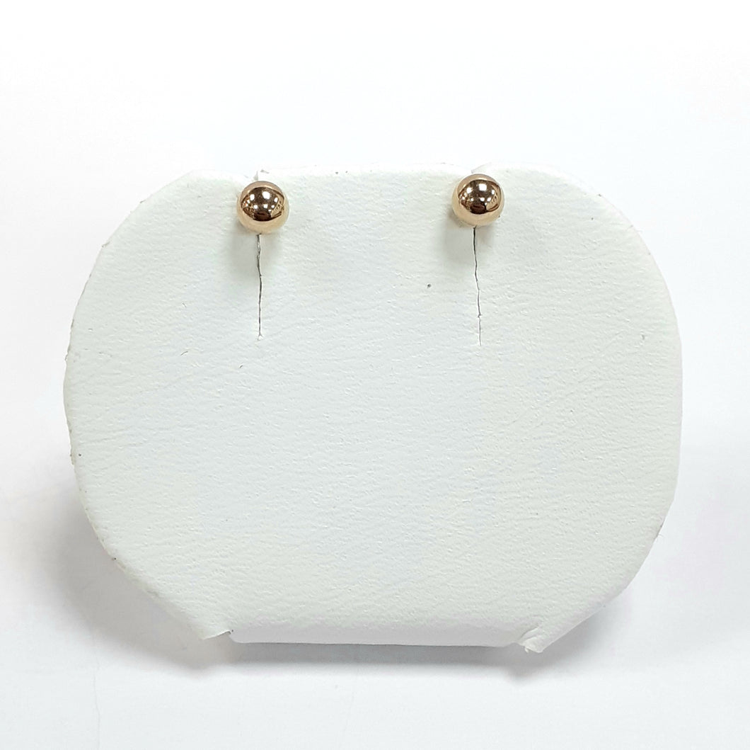 9ct Yellow Gold Hallmark Stud Earrings - Product Code - L395