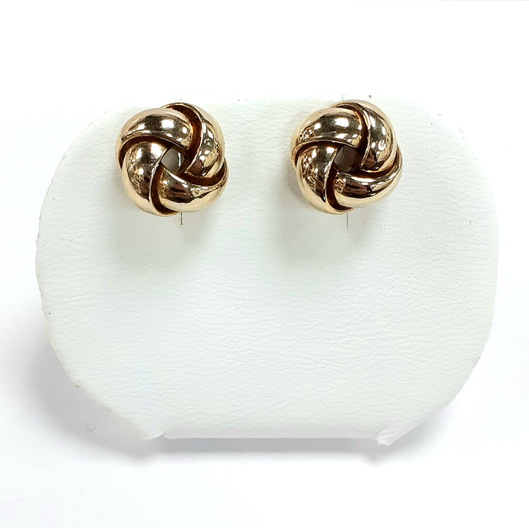 9ct Yellow Gold Hallmark Stud Earrings - Product Code - VX771