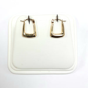 9ct Yellow Gold Hallmarked Creole Earring - Product Code - VX17