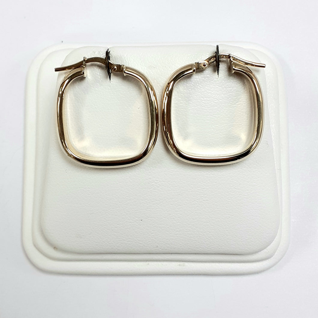 9ct Yellow Gold Hallmarked Creole Earring - Product Code - VX2