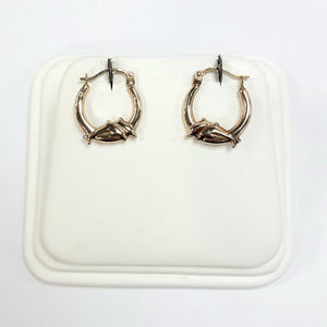 9ct Yellow Gold Hallmarked Creole Earring - Product Code - VX36