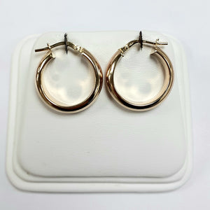 9ct Yellow Gold Hallmarked Creole Earring - Product Code - VX725