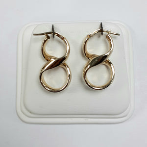 9ct Yellow Gold Hallmarked Creole Earring - Product Code - VX731