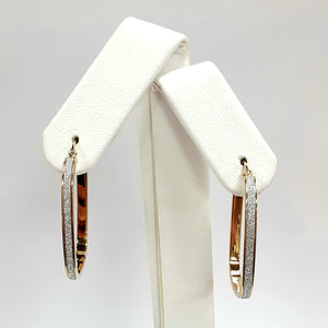 9ct Yellow Gold Hallmarked Creole Earrings - Product Code - VX709