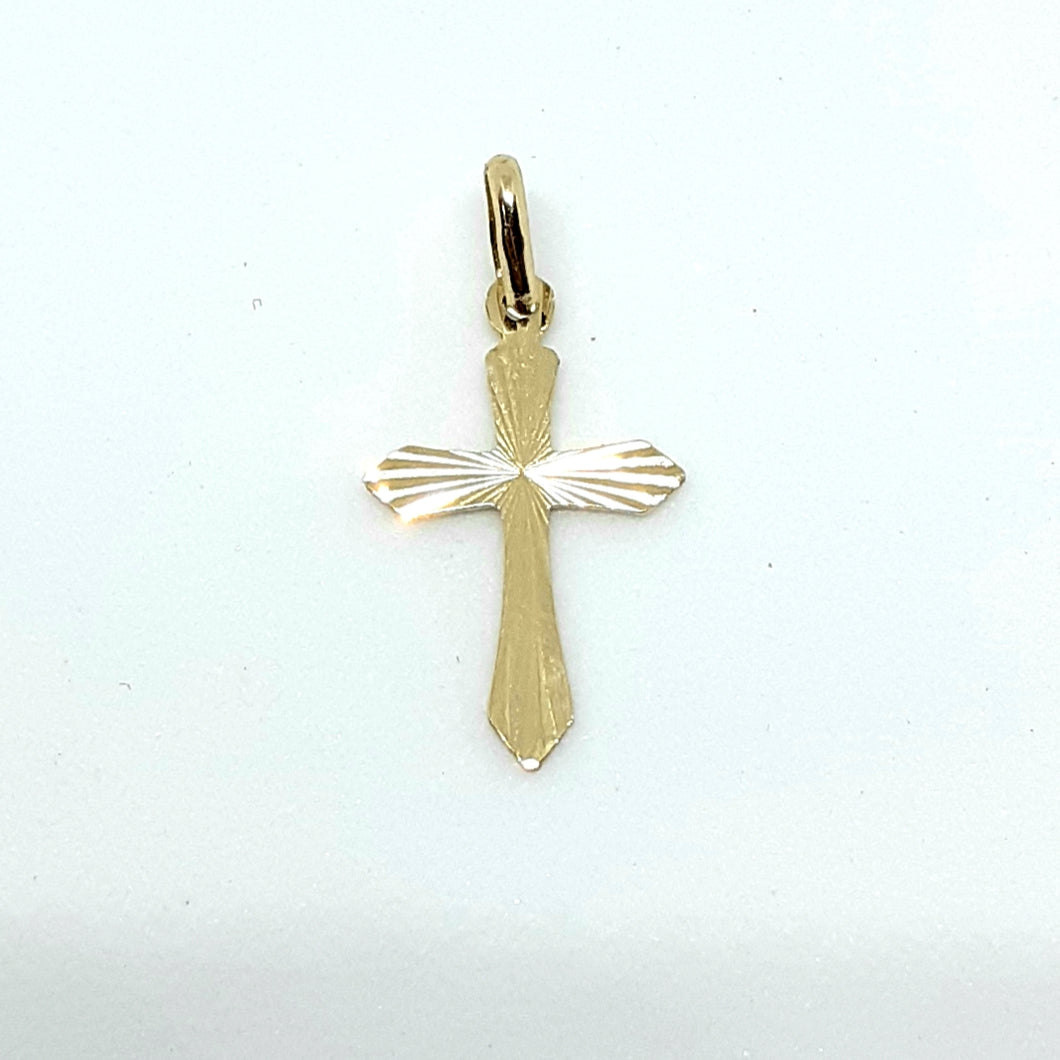 9ct Yellow Gold Hallmarked Cross - Product Code -VX443