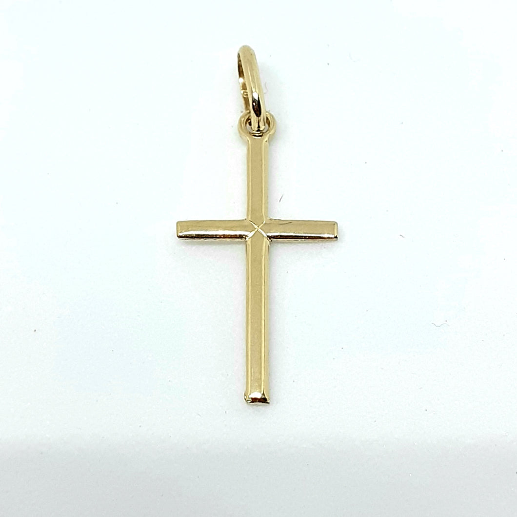 9ct Yellow Gold Hallmarked Cross - Product Code -VX444