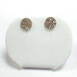 9ct Yellow Gold Hallmarked Cubic Zirconia Earrings - Product Code - C597