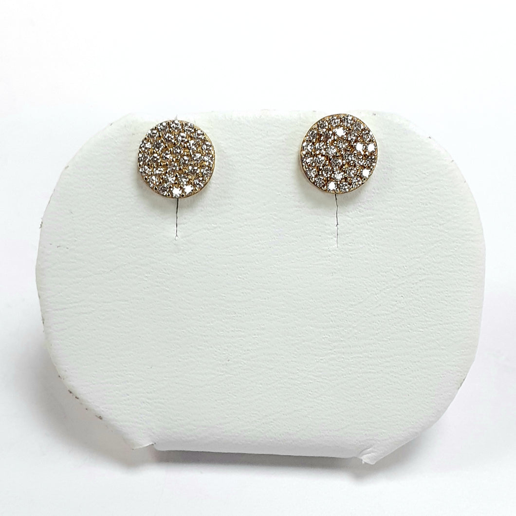 9ct Yellow Gold Hallmarked Cubic Zirconia Earrings - Product Code - C597